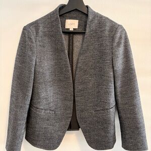 LOFT Women's Charcoal Herringbone Blazer